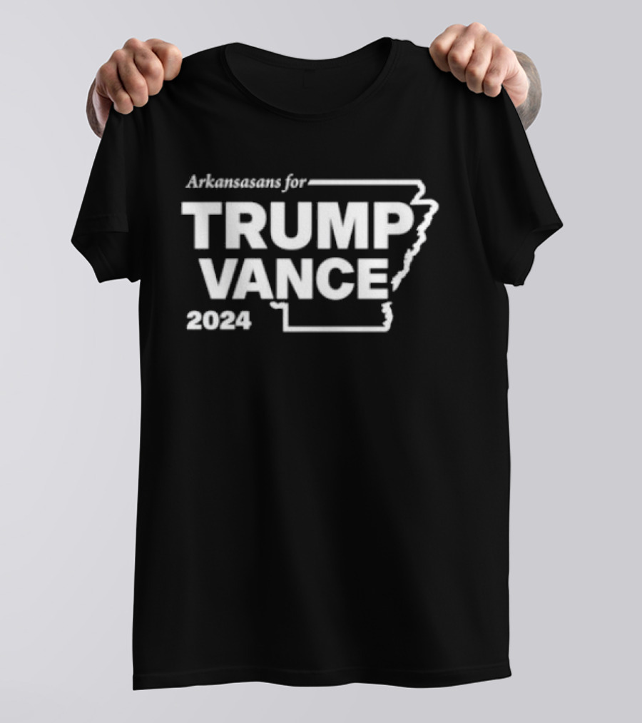 Arkansasans For Trump Vance 2024 Campaign Support T-Shirt