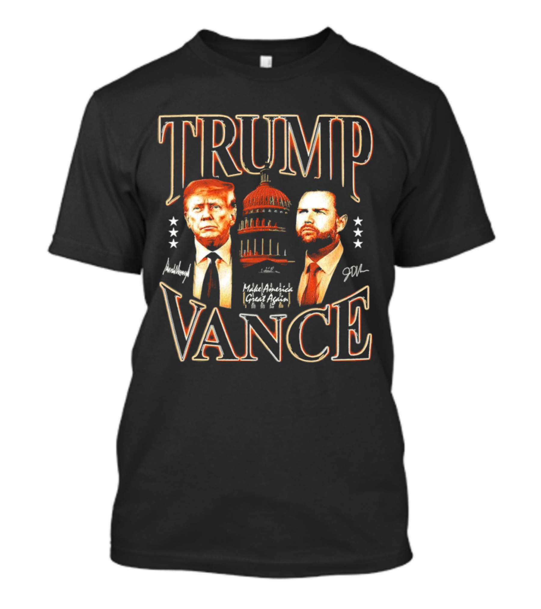 TRUMP VANCE Make America Great Again Capitol Signatures T-Shirt