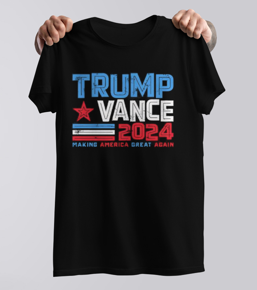 Trump Vance 2024 Making America Great Again Patriotic T-Shirt