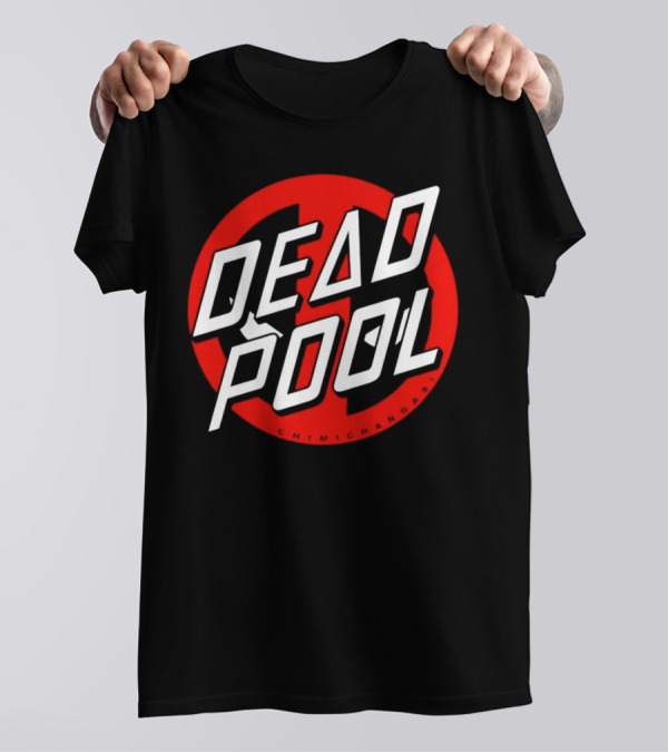Deadpool X Santa Cruz Santapool Chimichangas Logo Red Circle T-Shirt