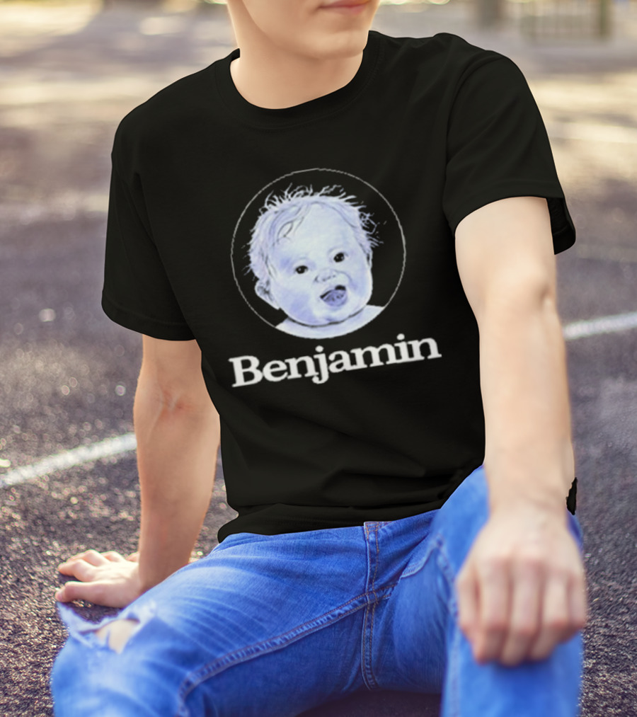 Garrett Watts Baby Benjamin Funny Sketch Drawing T-Shirt