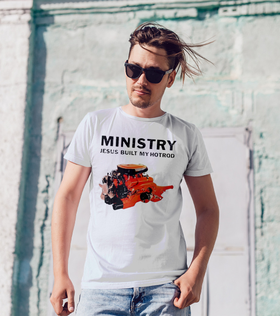 MINISTRY Jesus Built My Hotrod Vintage Engine T-Shirt