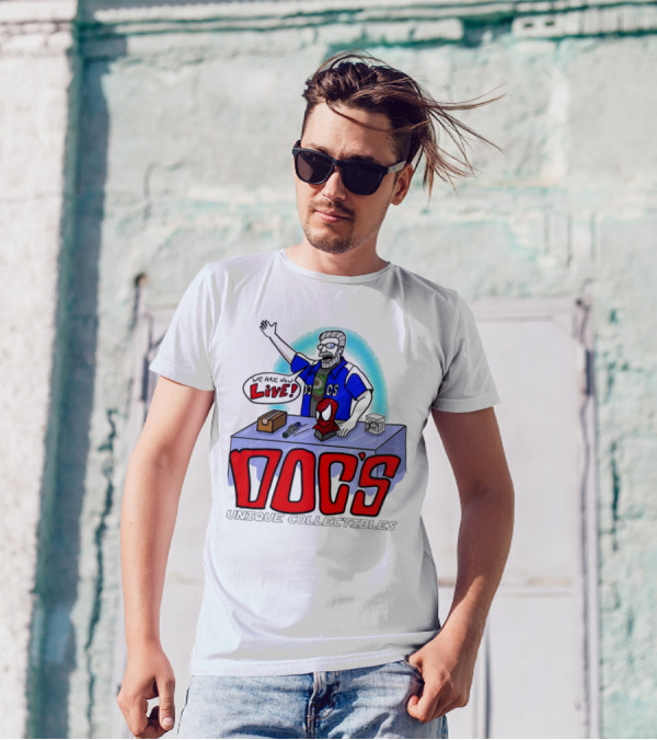 Doc's Unique Collectibles We Are Now Live T-Shirt