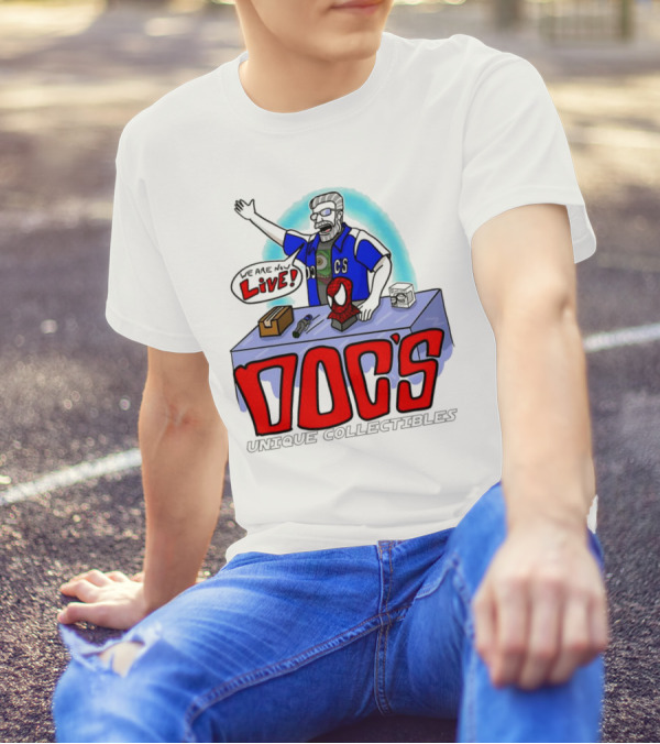 Doc's Unique Collectibles We Are Now Live T-Shirt