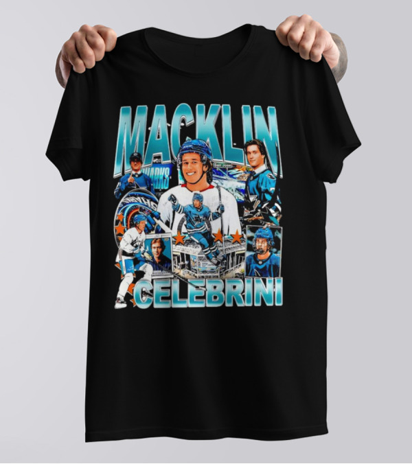Macklin Celebrini San Jose Sharks 2024 Draft Prospect Hockey Star T-Shirt