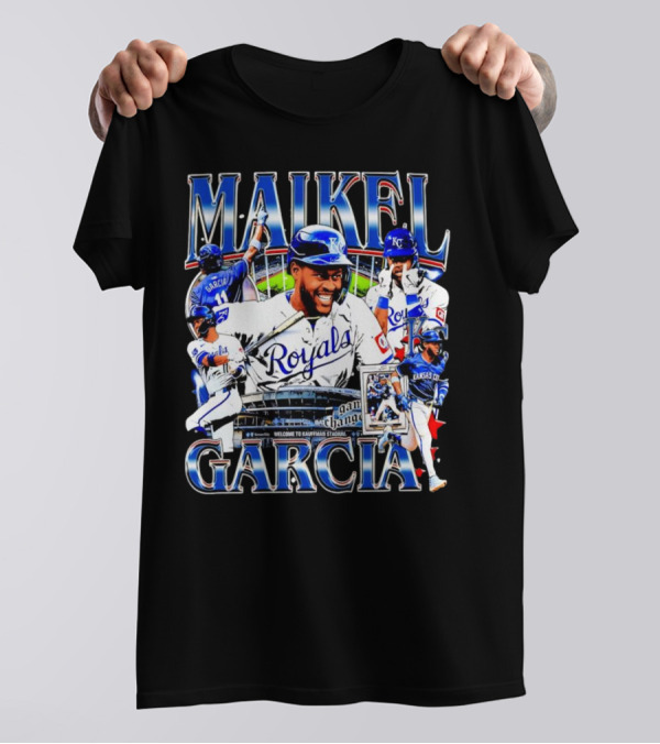 Maikel Garcia Kansas City Royals Welcome To Kauffman Stadium Baseball T-Shirt