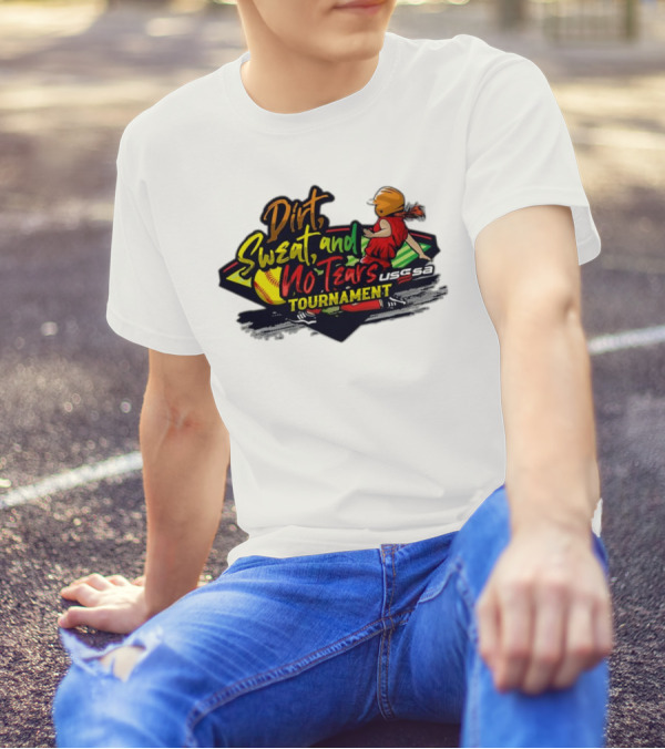 USSSA Texas Dirt Sweat And No Tears Tournament T-Shirt