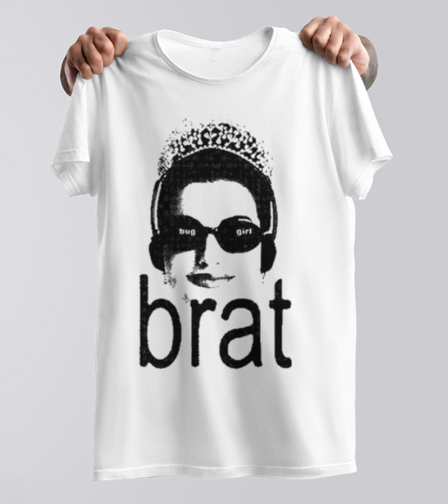 Buggirl200 Bug Girl Brat Sunglasses Crowned Headset T-Shirt