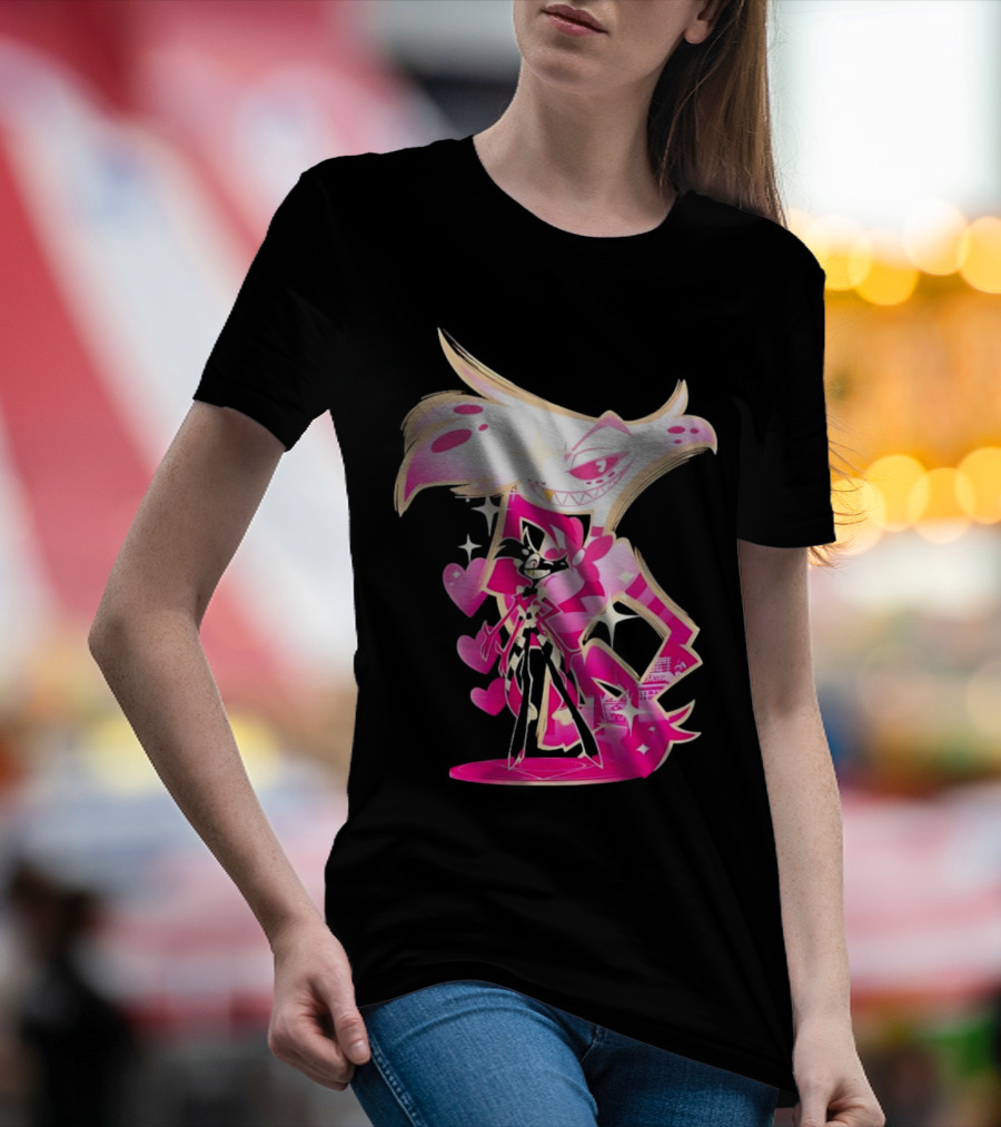 Angel Dust And Alastor Design Hazbin Hotel Series T-Shirt