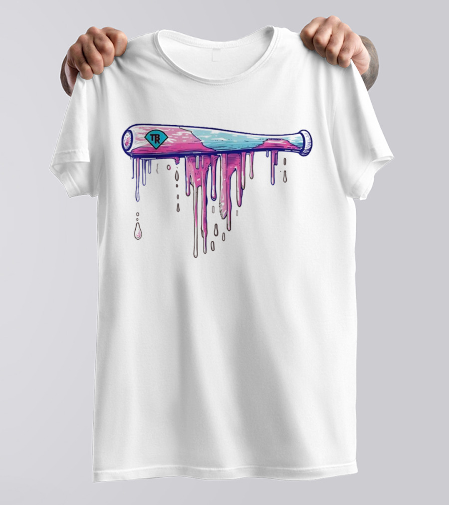 Baseball Bat Dripping Sprinkles TR T-Shirt
