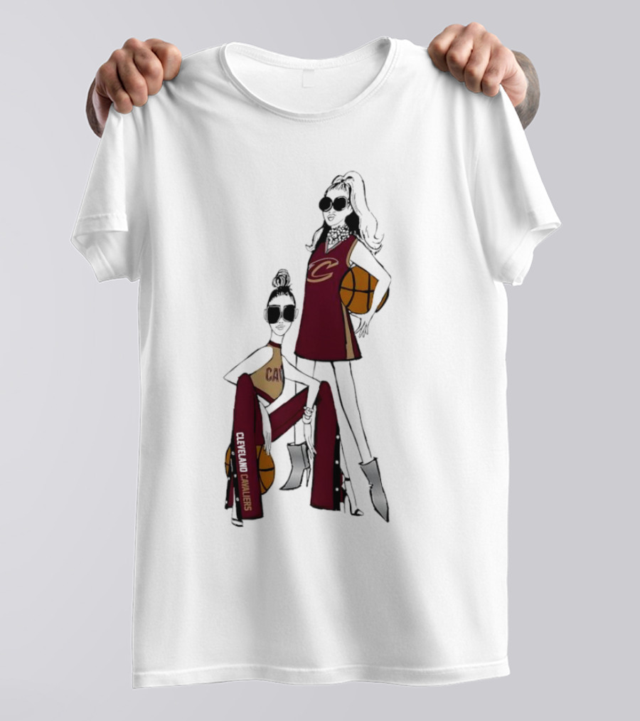 Cleveland Cavaliers G-III 4Her Basketball Girls Fitted Fashion T-Shirt