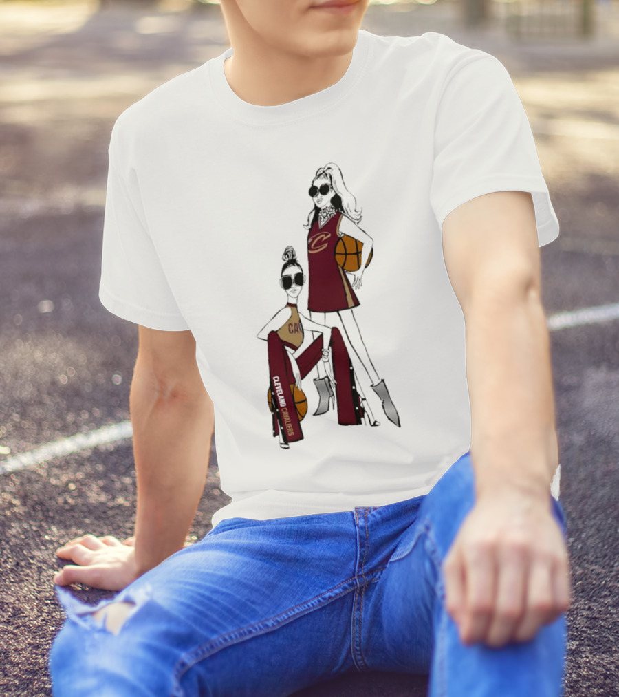 Cleveland Cavaliers G-III 4Her Basketball Girls Fitted Fashion T-Shirt