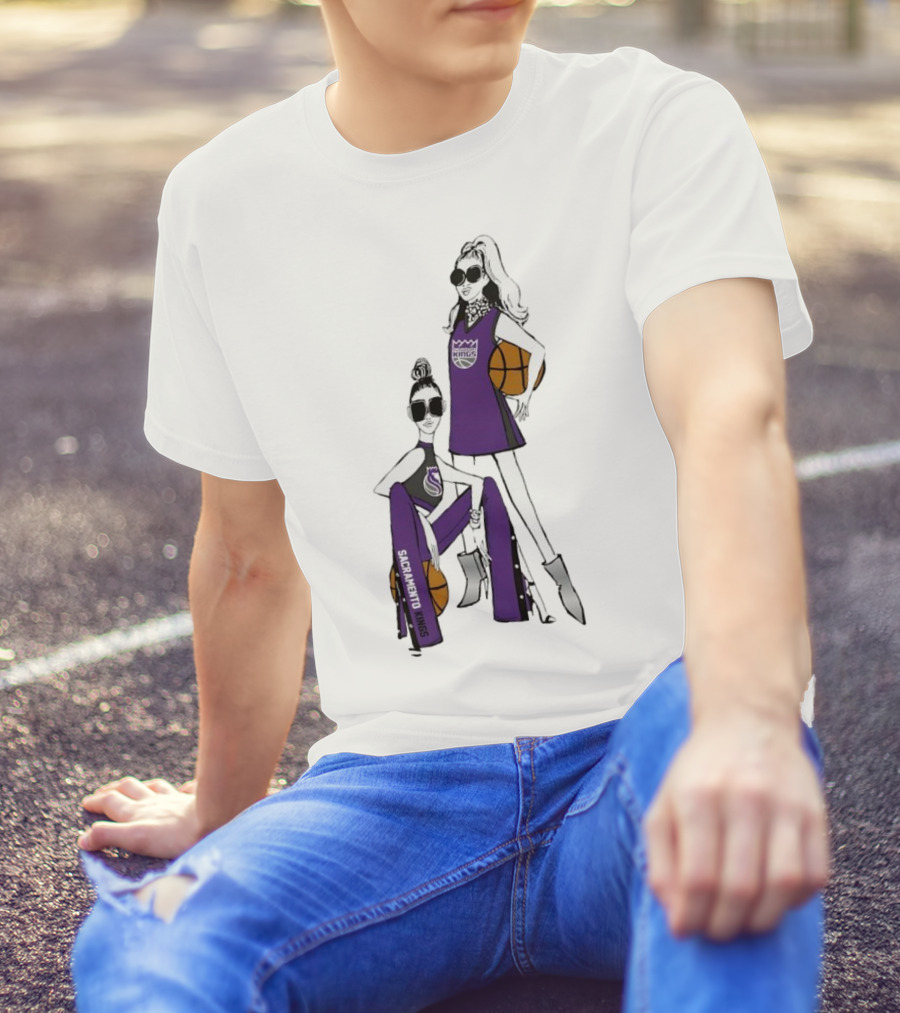 Sacramento Kings G-III 4Her Basketball Girls Fashion T-Shirt