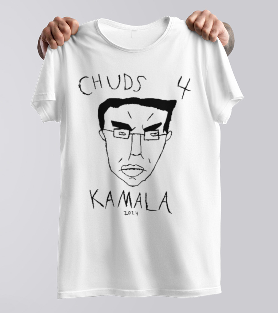 CHUDS 4 KAMALA 2024 Drawing With Glasses And Furrowed Brow T-Shirt