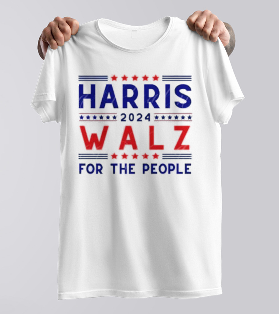 Harris Walz 2024 For The People T-Shirt