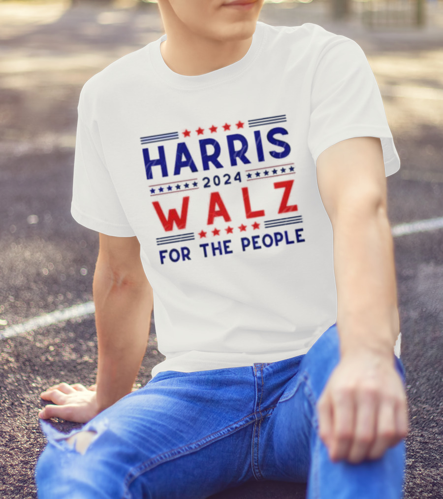 Harris Walz 2024 For The People T-Shirt