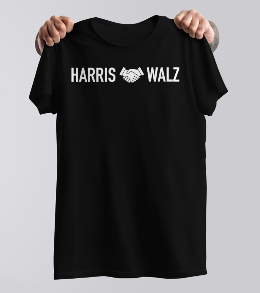 Harris Walz Handshake Collaboration T-Shirt