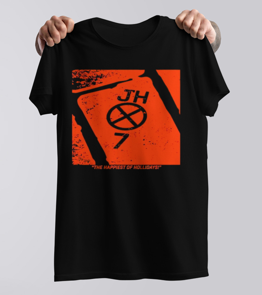 Jackson Holliday JH7 The Happiest Of Hollidays Baltimore Orioles EUTAW St T-Shirt
