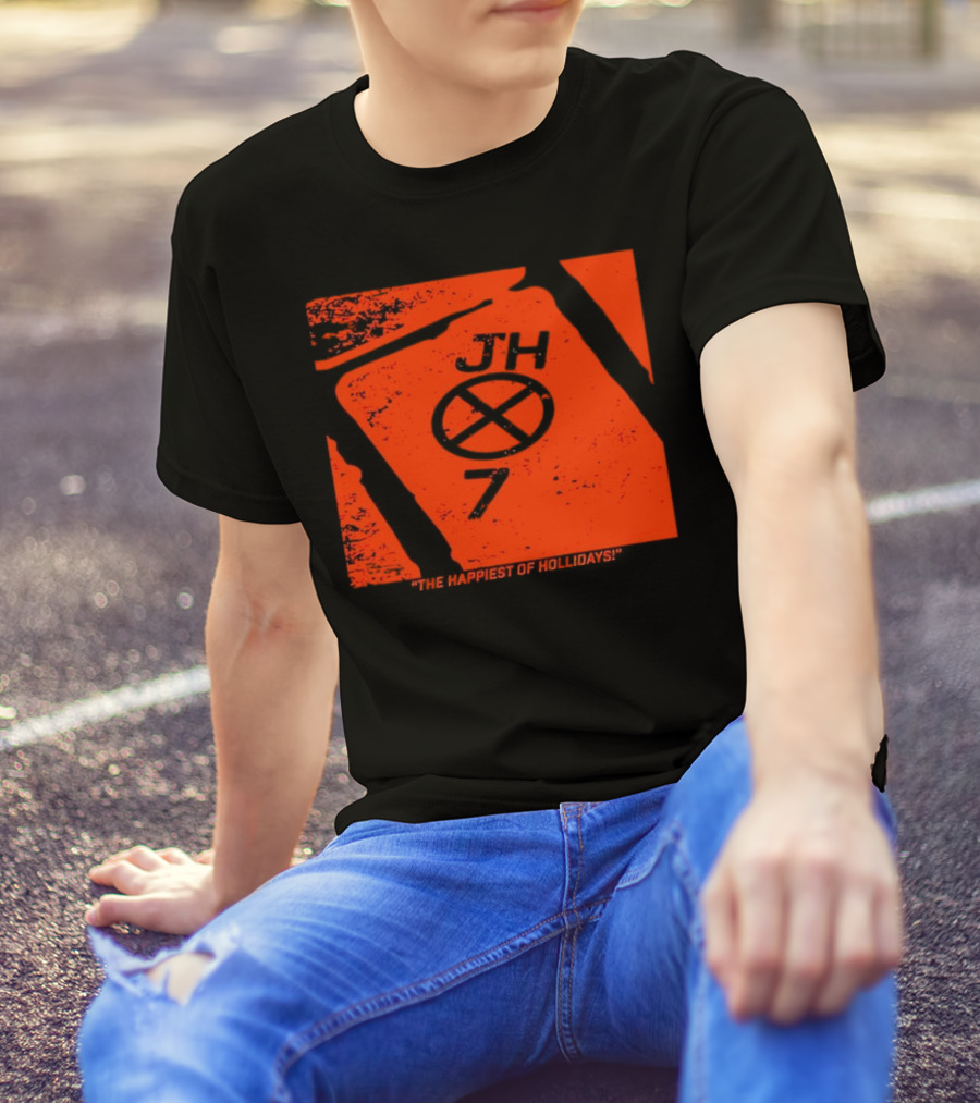 Jackson Holliday JH7 The Happiest Of Hollidays Baltimore Orioles EUTAW St T-Shirt