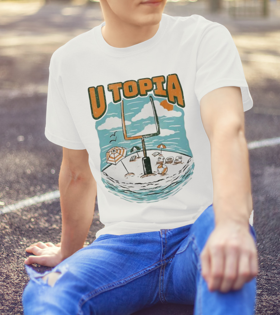 Miami Hurricanes U Topia 305 Beach Paradise T-Shirt