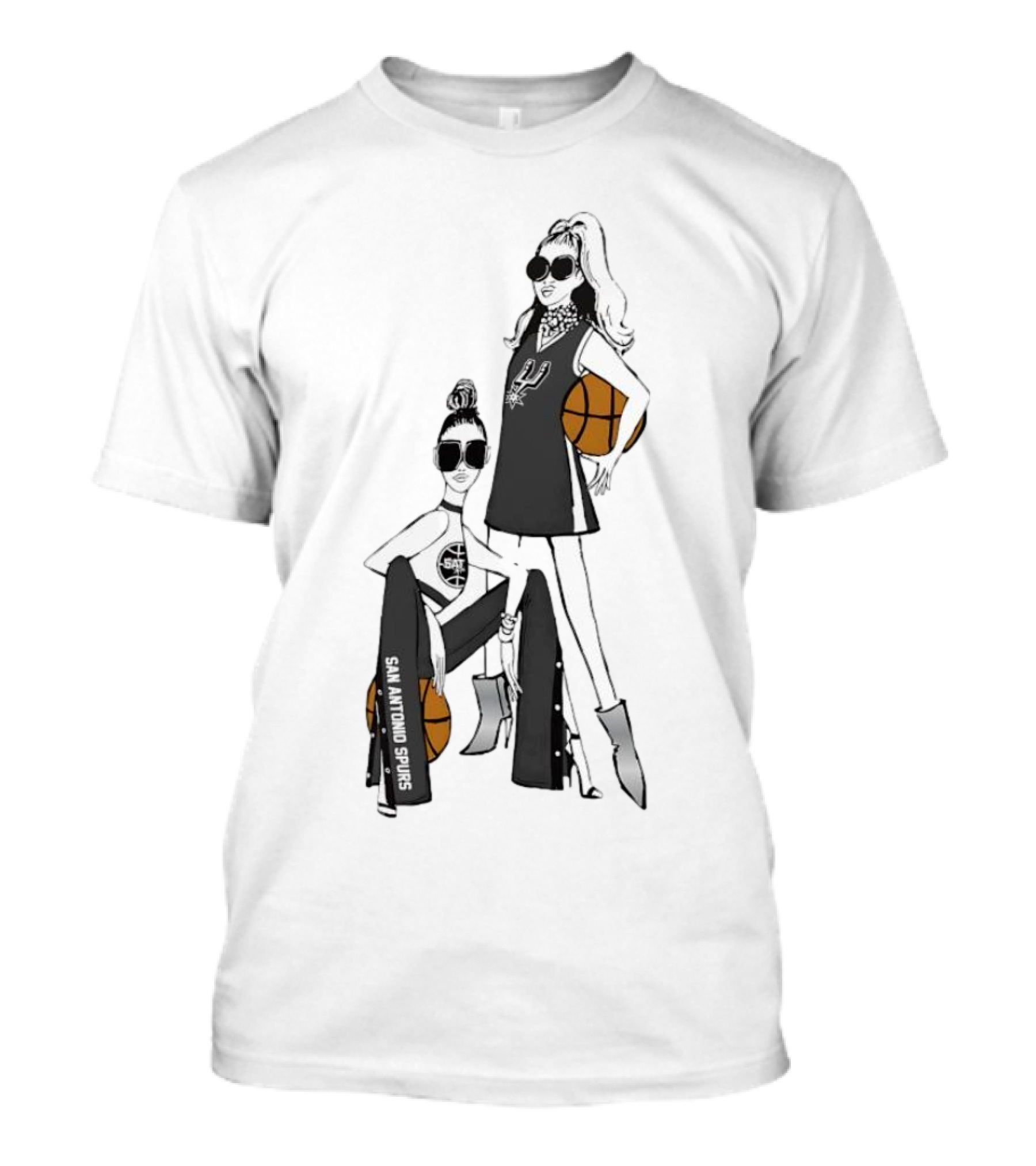 San Antonio Spurs G-III 4Her Basketball Fashion Fitted Girls T-Shirt