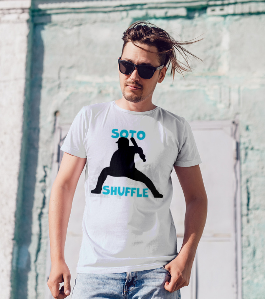 New York Yankees Soto Shuffle Silhouette Baseball Stance T-Shirt