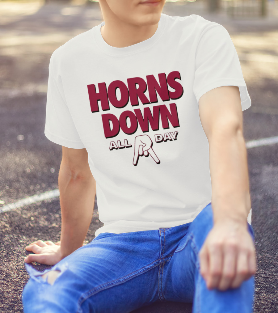 Horns Down All Day Oklahoma Sooners T-Shirt