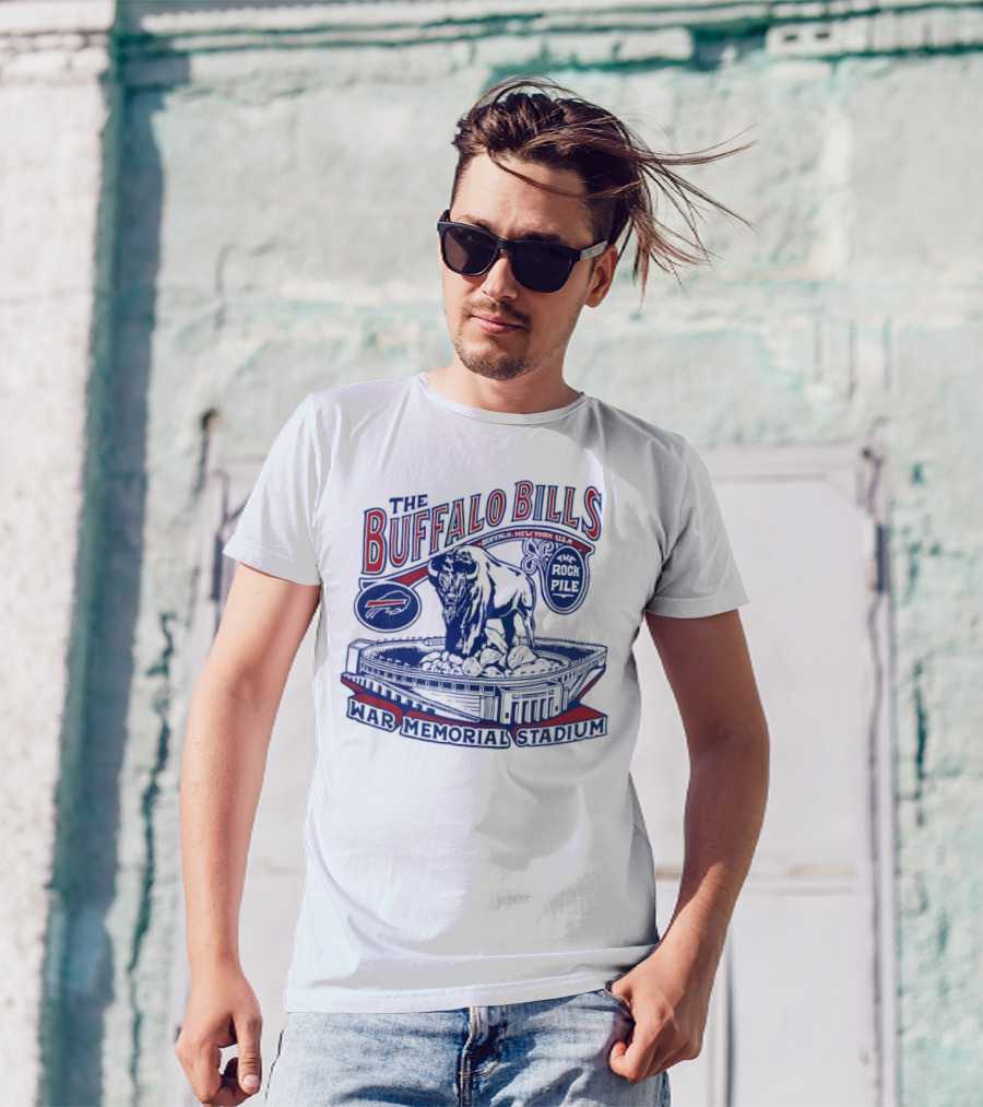 The Buffalo Bills War Memorial Stadium Rockpile New York NFL Iconic Buffalo T-Shirt