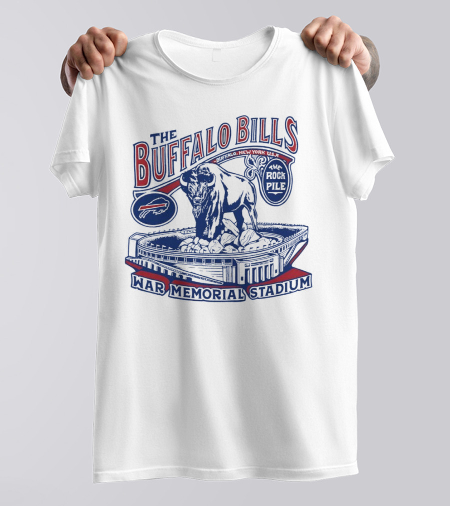 The Buffalo Bills War Memorial Stadium Rockpile New York NFL Iconic Buffalo T-Shirt