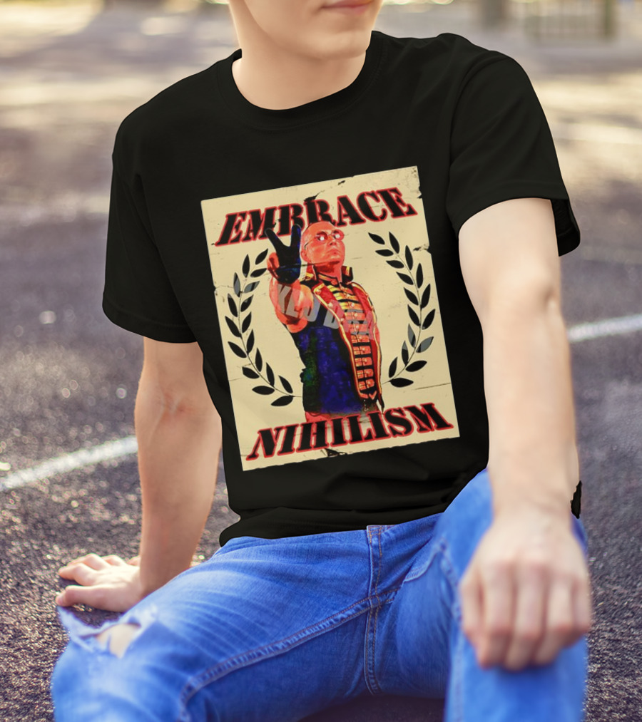 Embrace Nihilism Commissar Warhorse Victory T-Shirt