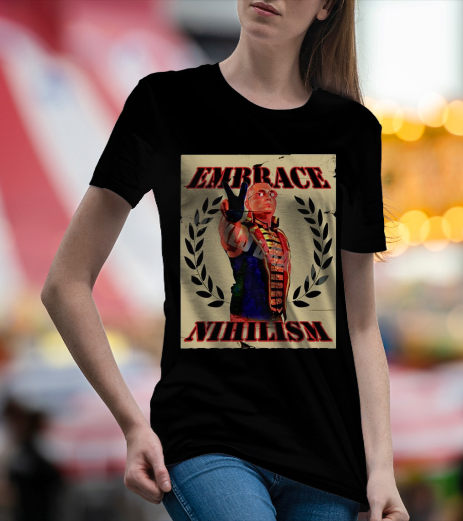 Embrace Nihilism Commissar Warhorse Victory T-Shirt