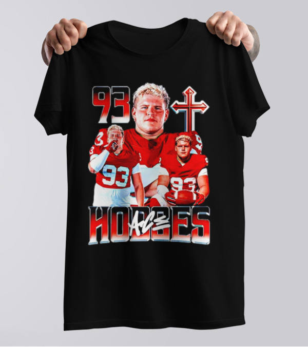 93 Ace Hodges Oklahoma Sooners Football Player Cross T-Shirt