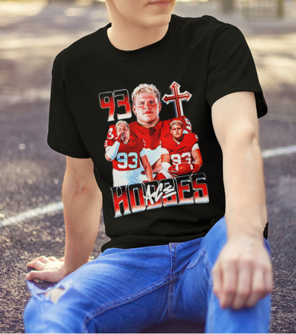 93 Ace Hodges Oklahoma Sooners Football Player Cross T-Shirt