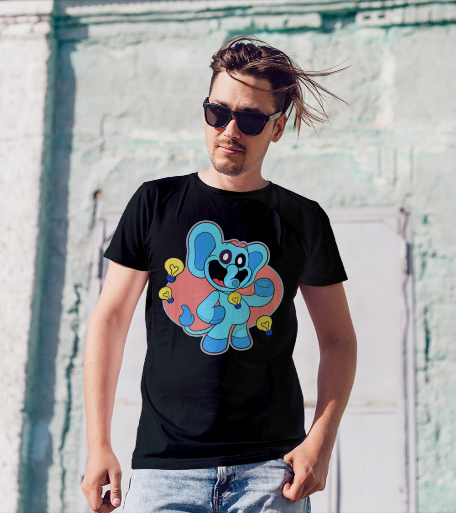Bubba Bubbaphant Smiling Critters Lightbulb Character T-Shirt