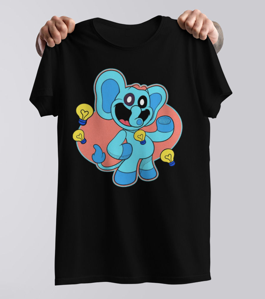 Bubba Bubbaphant Smiling Critters Lightbulb Character T-Shirt