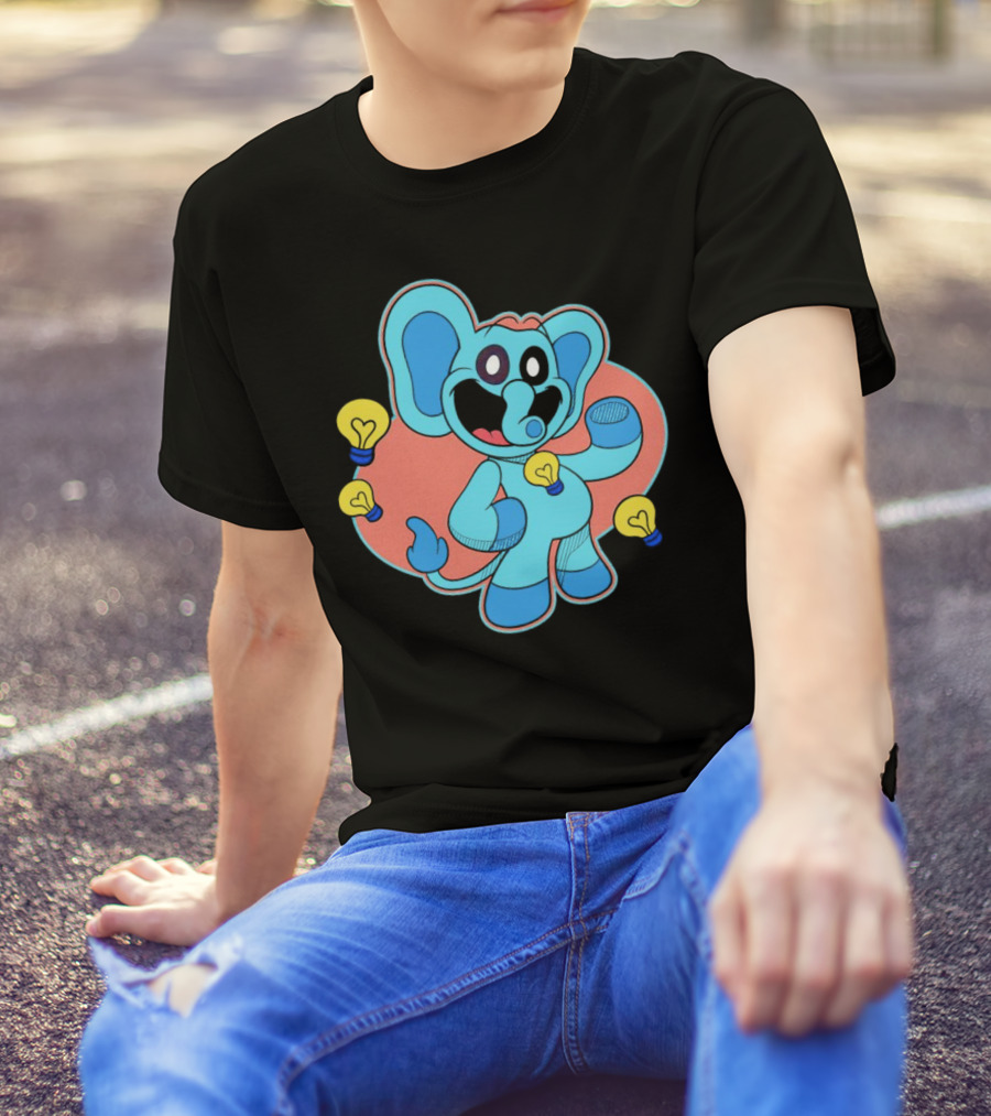 Bubba Bubbaphant Smiling Critters Lightbulb Character T-Shirt