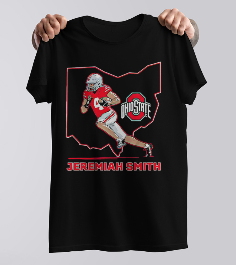 Jeremiah Smith Ohio State Buckeyes Football Ohio Star T-Shirt