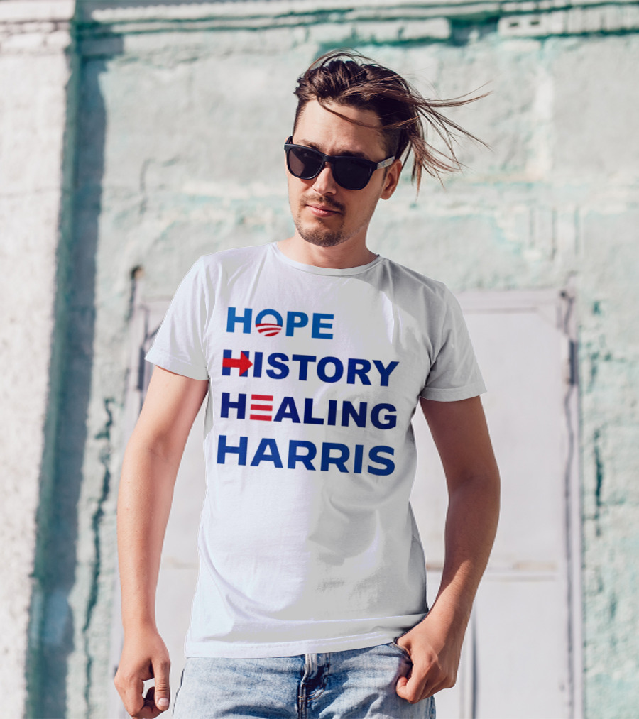 HOPE History Healing Harris Obama Arrow Elements T-Shirt