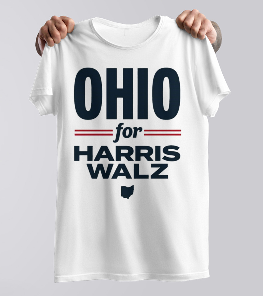 Ohio For Harris Walz State Democrats T-Shirt
