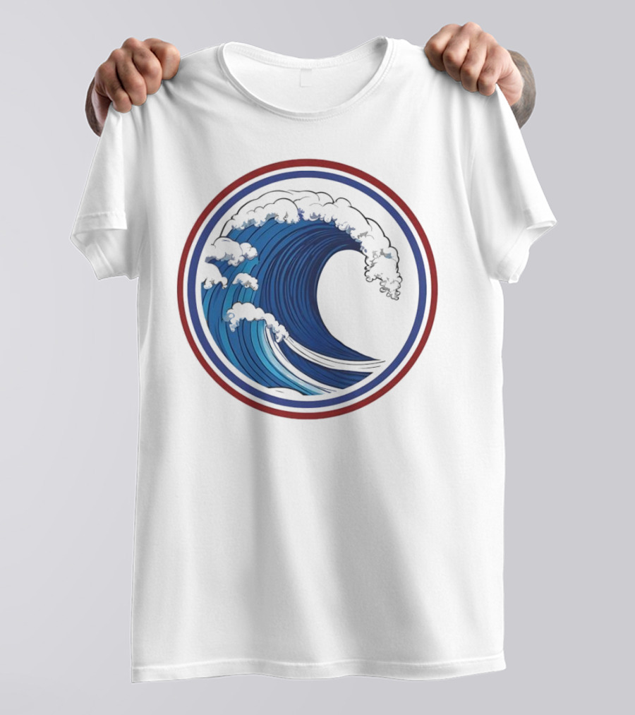 Blue Wave 2024 Circle Emblem T-Shirt
