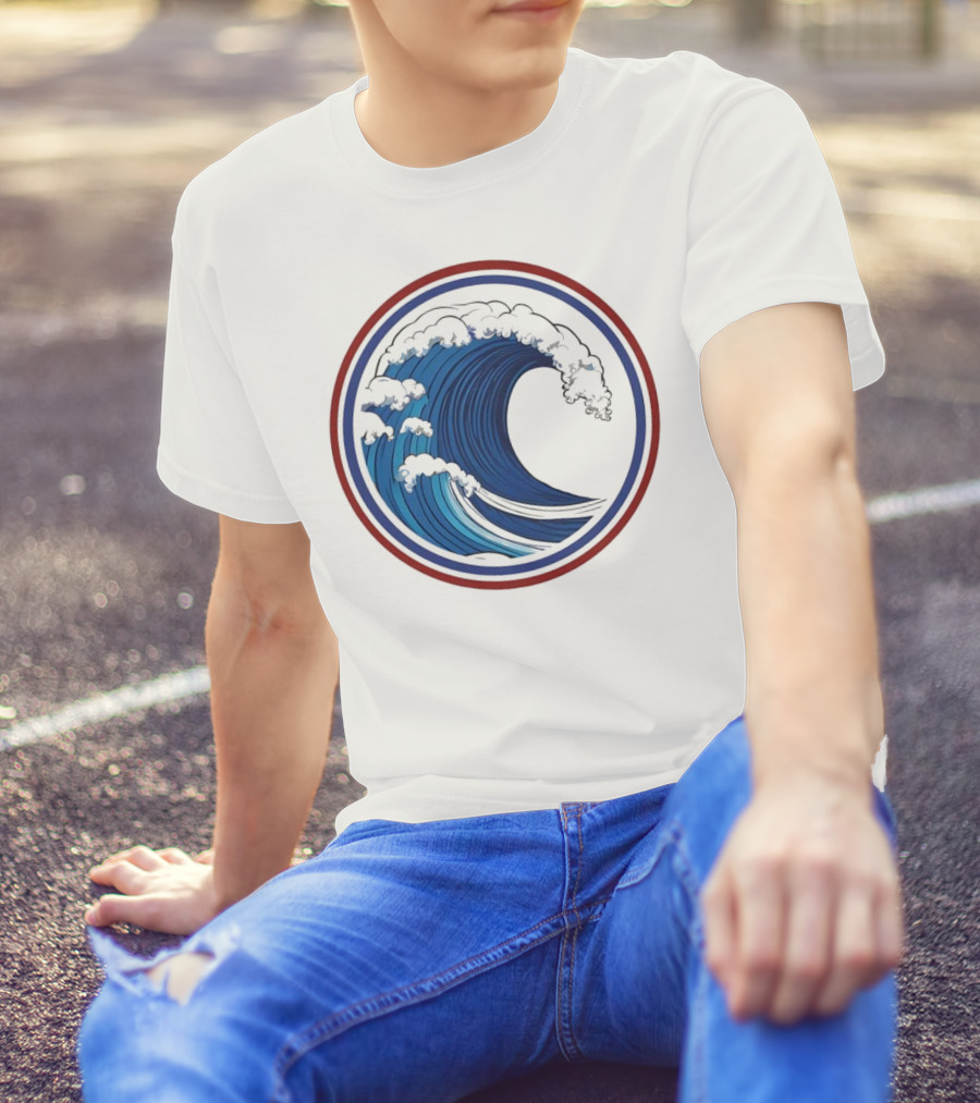 Blue Wave 2024 Circle Emblem T-Shirt