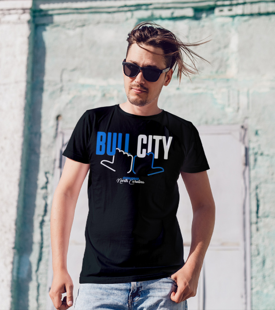 Durham North Carolina Bull City Hands T-Shirt