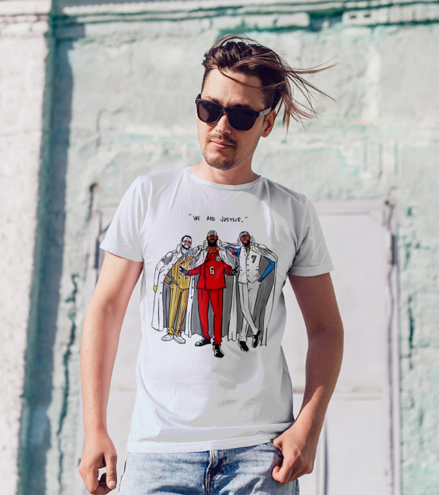 Jay Kim We Are Justice One Piece Anime Three Admirals T-Shirt
