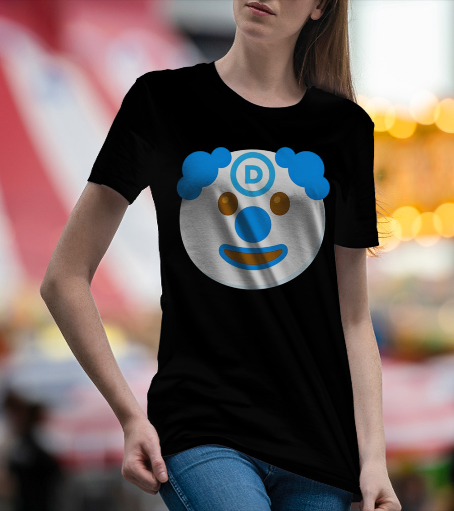 Kamala Harris And Tim Walz Liars Clown Emoji Democrat T-Shirt