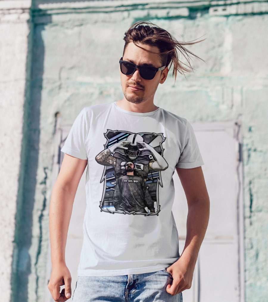 Las Vegas Raiders Maxx Crosby Lil Ass Boy Text With Football Player T-Shirt