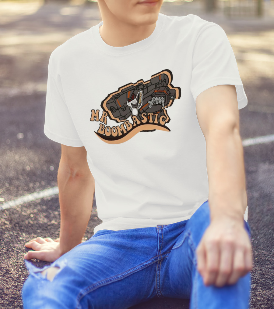 MR BOOMBASTIC Robot Design With Futuristic Mech Elements T-Shirt