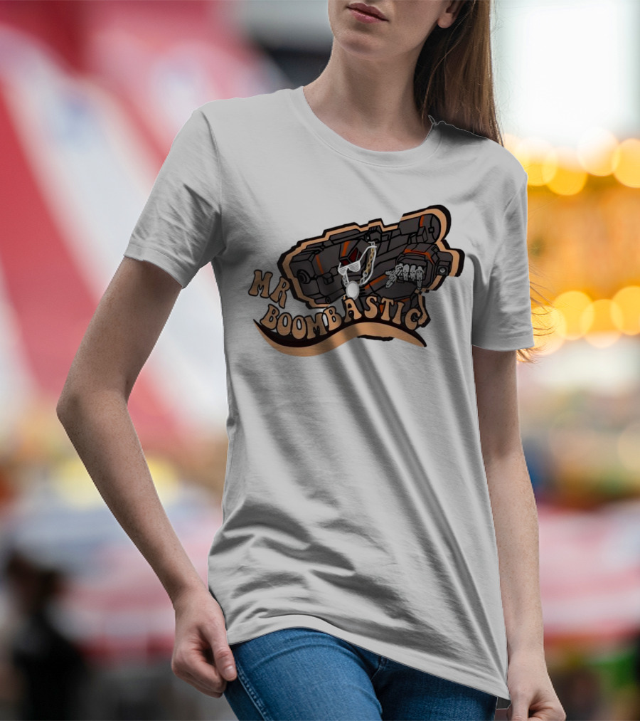 MR BOOMBASTIC Robot Design With Futuristic Mech Elements T-Shirt
