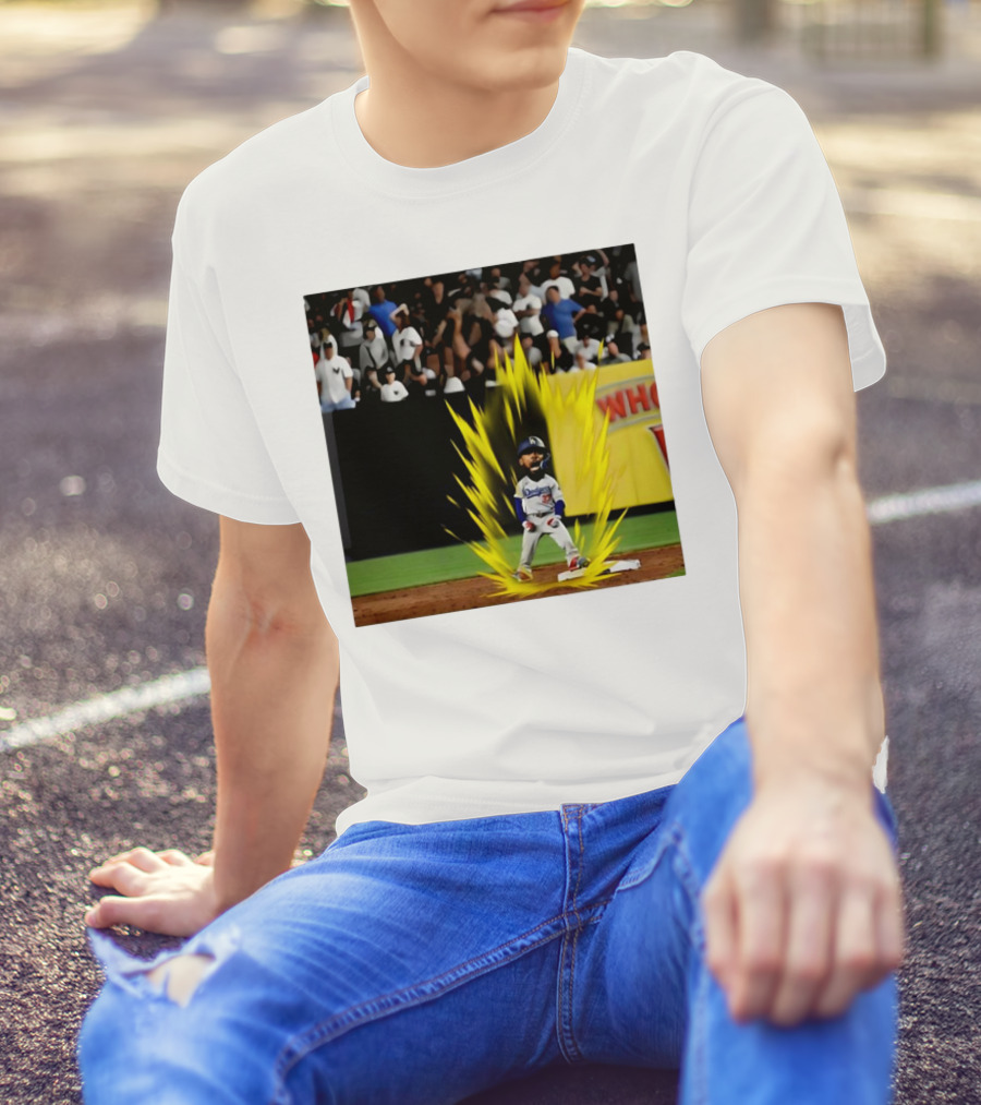 Teoscar Hernández Dodgers Super Saiyan Walk-Off Moment T-Shirt