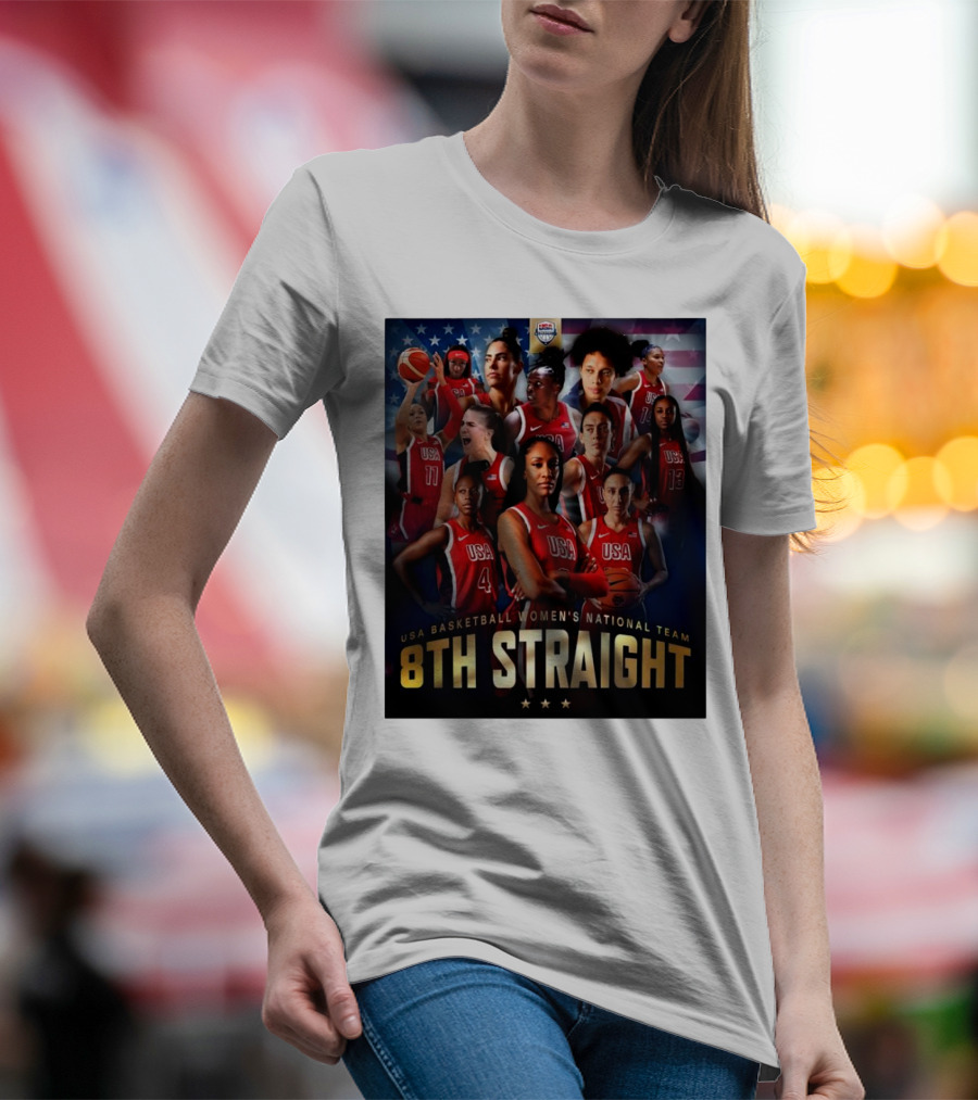 USA Basketball Women’s National Team 8th Straight T-Shirt