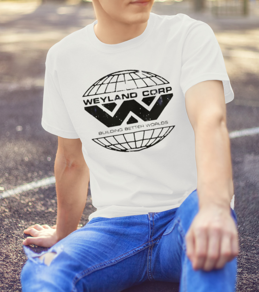 Weyland Corp Building Better Worlds Logo Alien Franchise T-Shirt